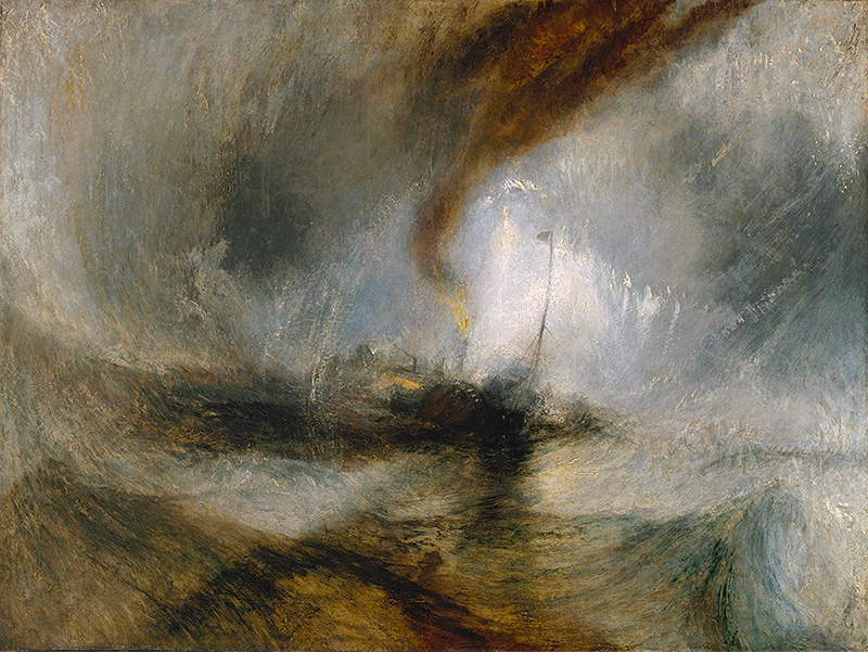 Joseph Mallord William Turner
Snow Storm - Steam-Boat off a Harbour's Mouth exhibited 